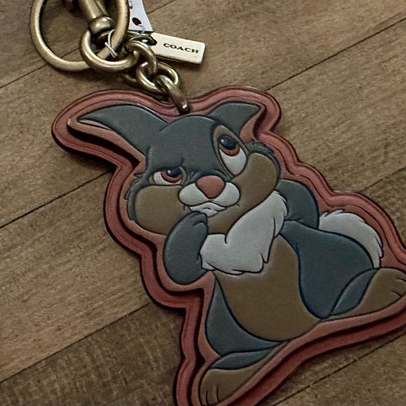 SUPER RARE Disney X Coach Thumper Keychain Fob Bag Charm - Picture 6 of 8